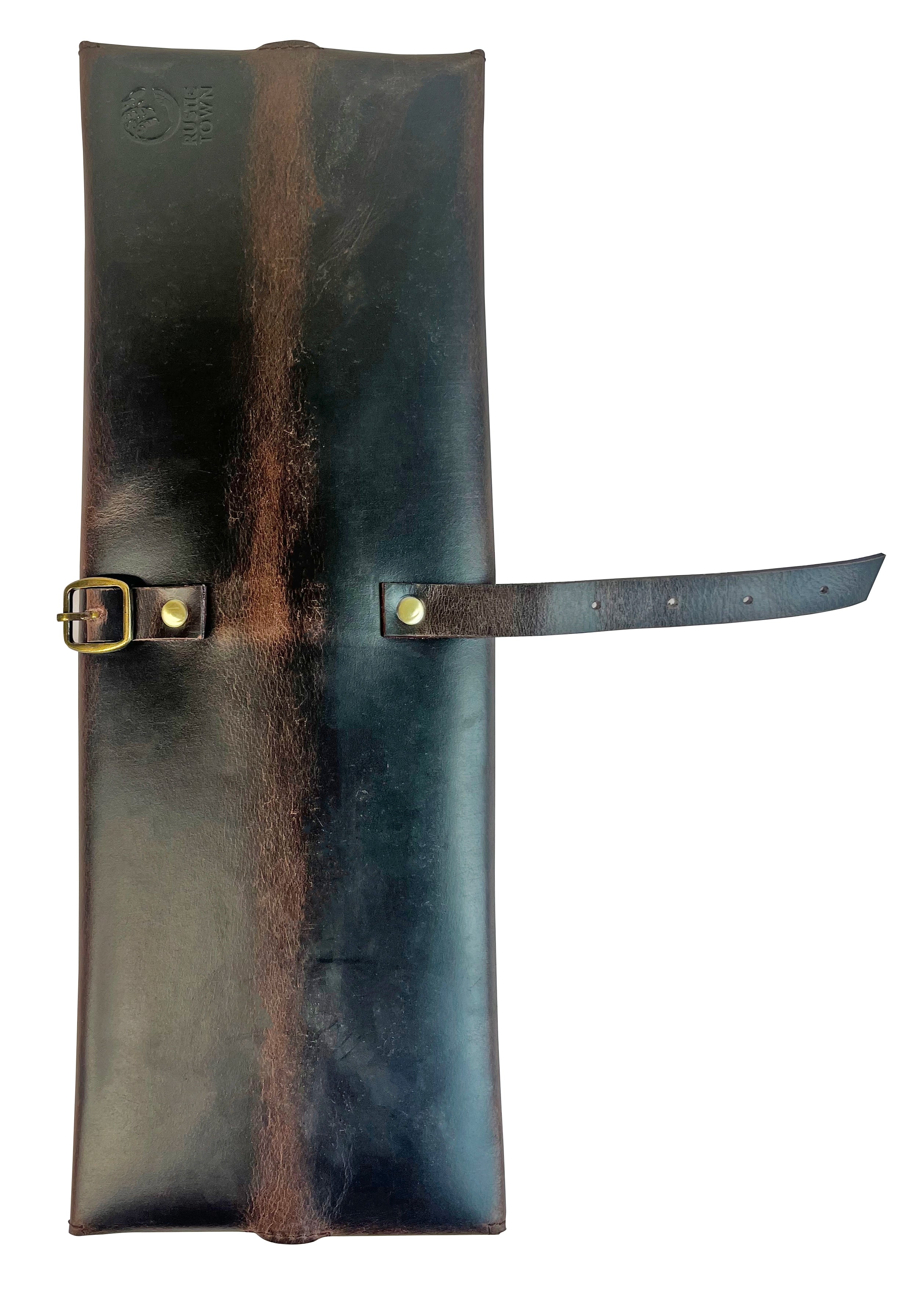 Premium Leather Chef's Knife Case Holder with 2 Knife Slots - Dark Brown | Professional Kitchen Storage & Protection for Cooking Tools | Perfect for Home Chefs & Culinary Gifts