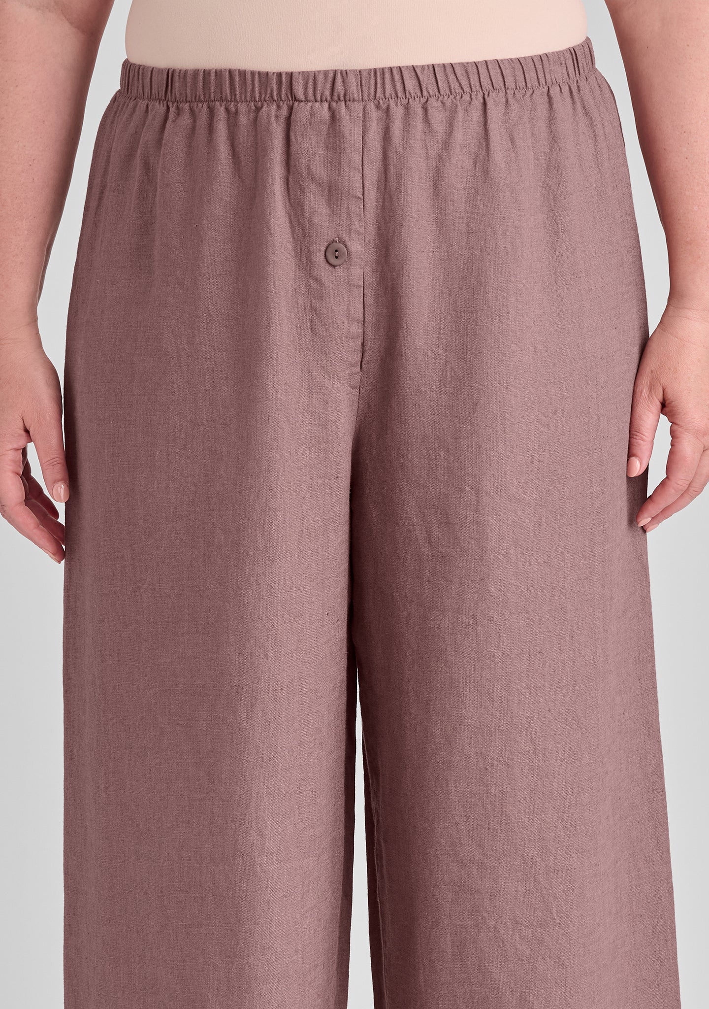 Boxd Down Full Length Linen Pants for Women - Comfortable Summer Wide Leg Trousers - Breathable Casual Lounge Pants for Travel, Yoga & Beach