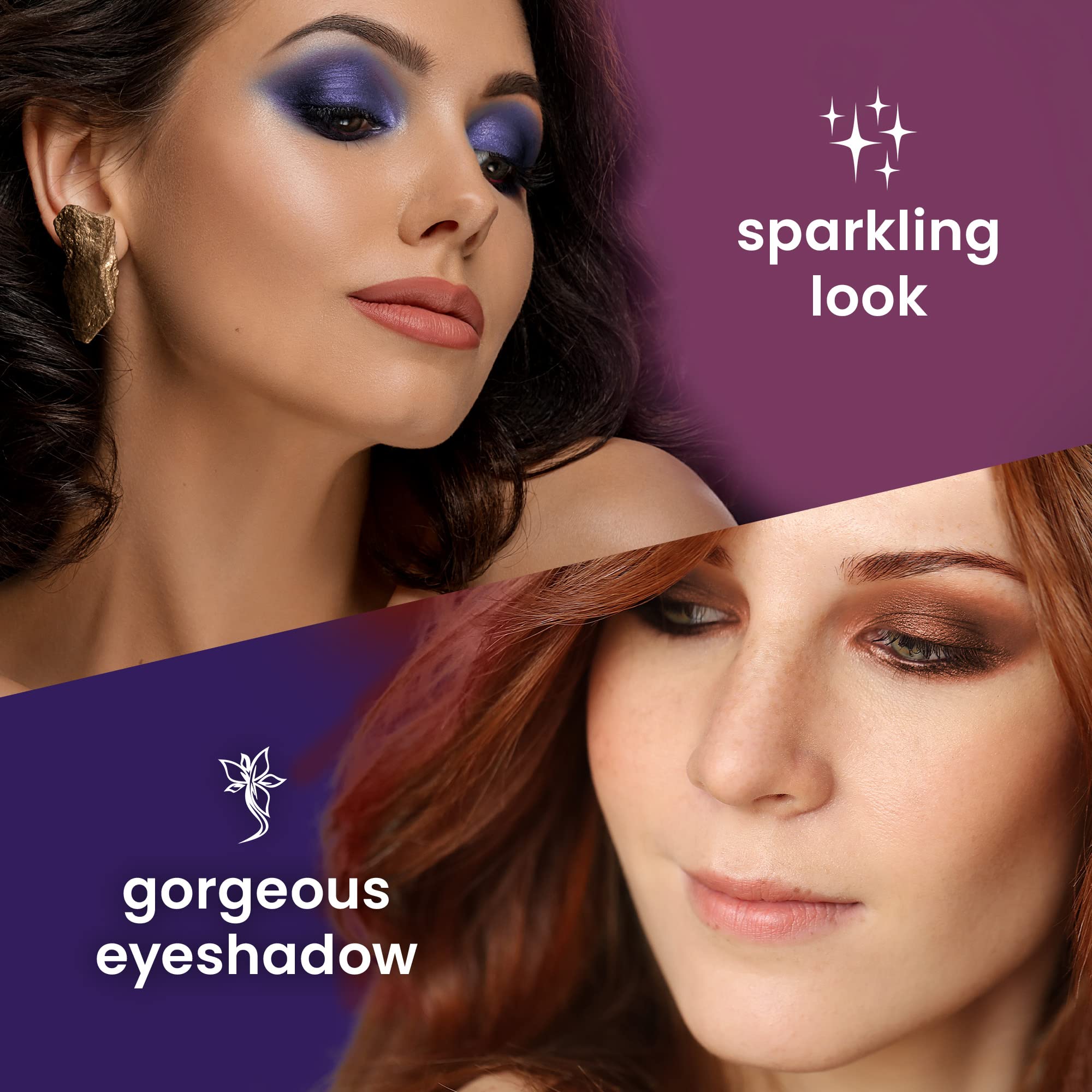 Ccolor Cosmetics Twilight 15-Color Eyeshadow Palette - Highly Pigmented Matte & Shimmer Eyeshadows in Blue & Purple, Long-Wearing, Blendable Professional Makeup for Day & Night Looks