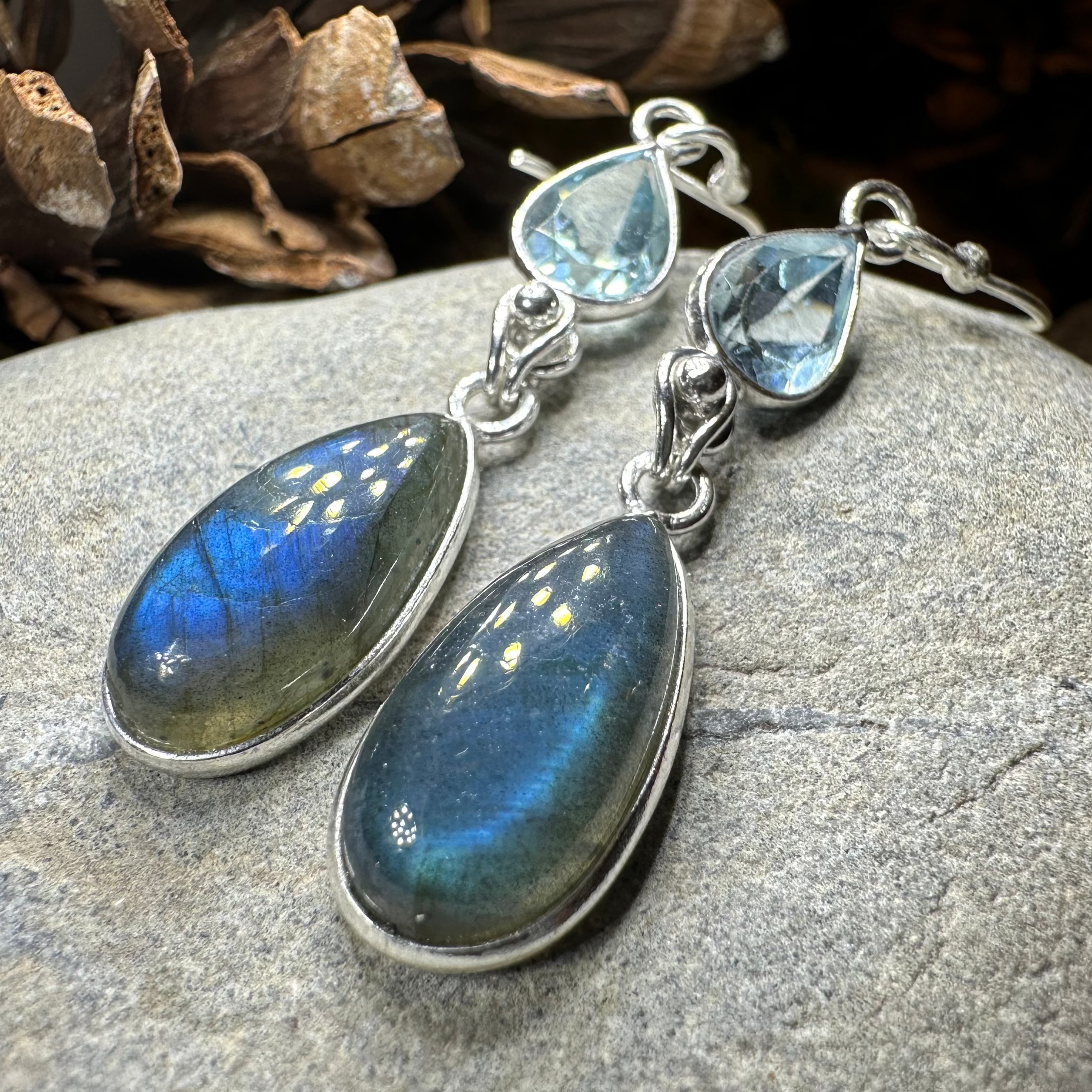 Celtic Waters Earrings - Handmade Sterling Silver Celtic Knot Dangle Earrings for Women | Perfect for Weddings, Parties & Everyday Wear