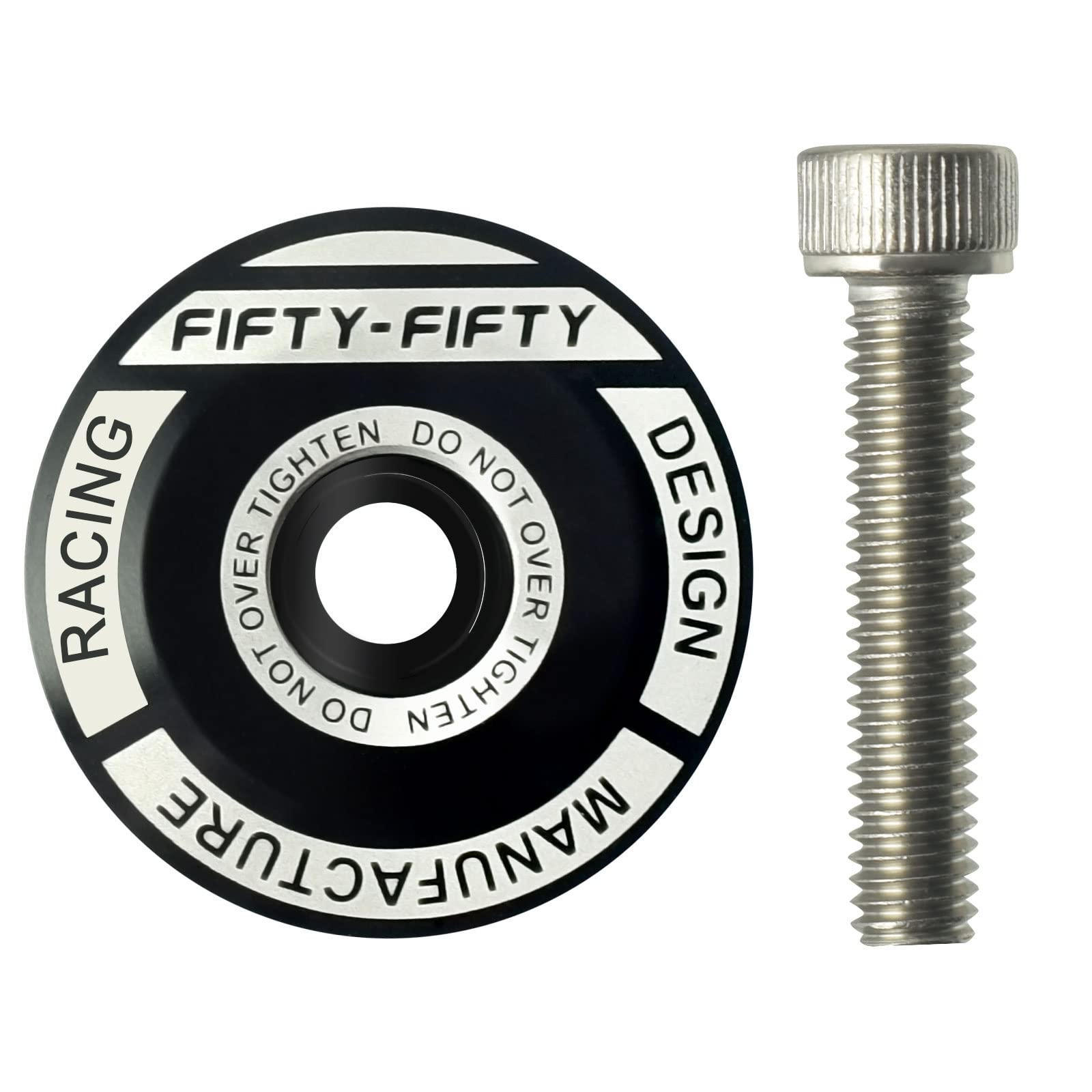 FIFTY-FIFTY Bike Headset Top Cap with Bolts - 1-1/8