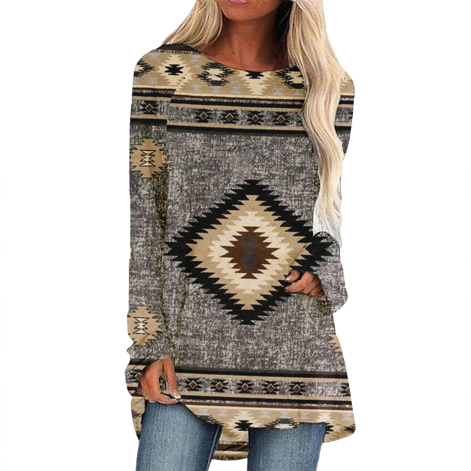 Women's Leopard Print Long Sleeve Crewneck T-Shirt - Trendy Color Block Casual Top for Everyday Wear | Perfect for Office, Dating & Weekend Outfits