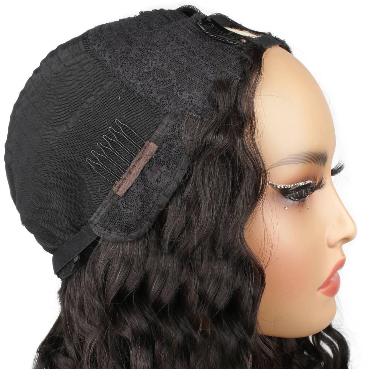 Messy Curl V Part 100% Human Hair Wig for Women - Natural Looking Wavy Lace Front Wig for Daily Wear & Cosplay