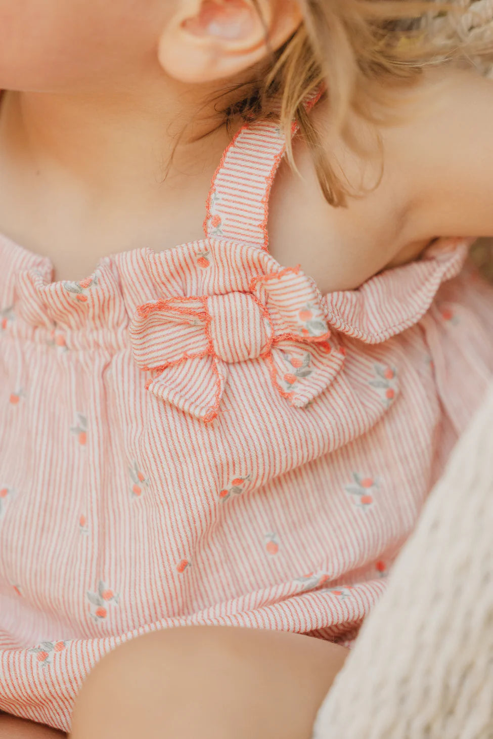 Tartine Et Chocolat Peach Strap Bloomer Set - Soft Cotton Lingerie for Women | Perfect for Sleepwear, Loungewear & Intimate Moments