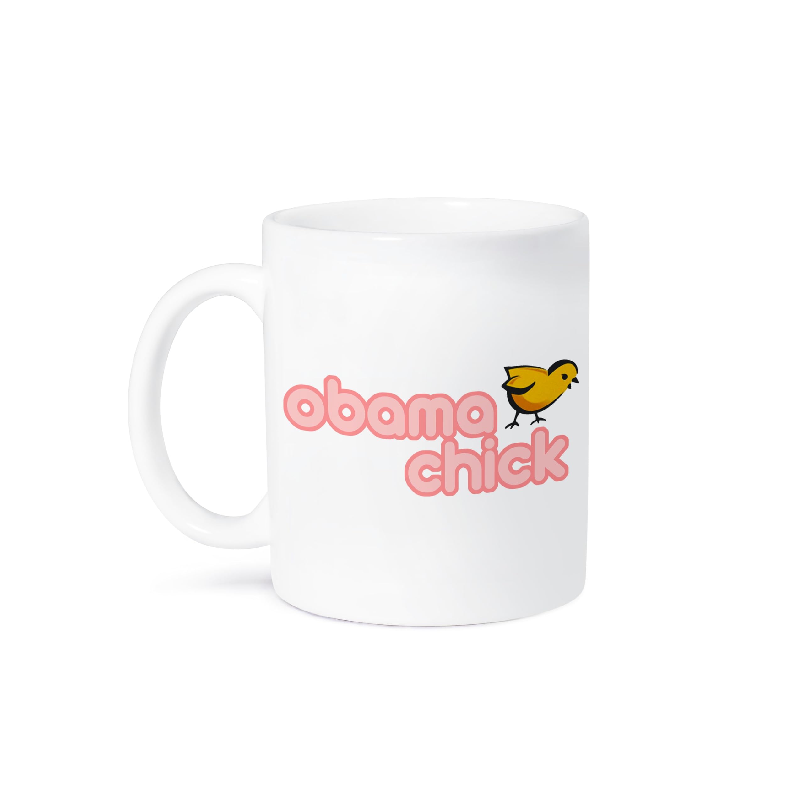 3D Rose Obama Chick Funny Ceramic Coffee Mug 11 oz - Unique Political Gift for Democrats, Tea & Coffee Lovers - Perfect for Office Use, Home Decor & Gift Giving