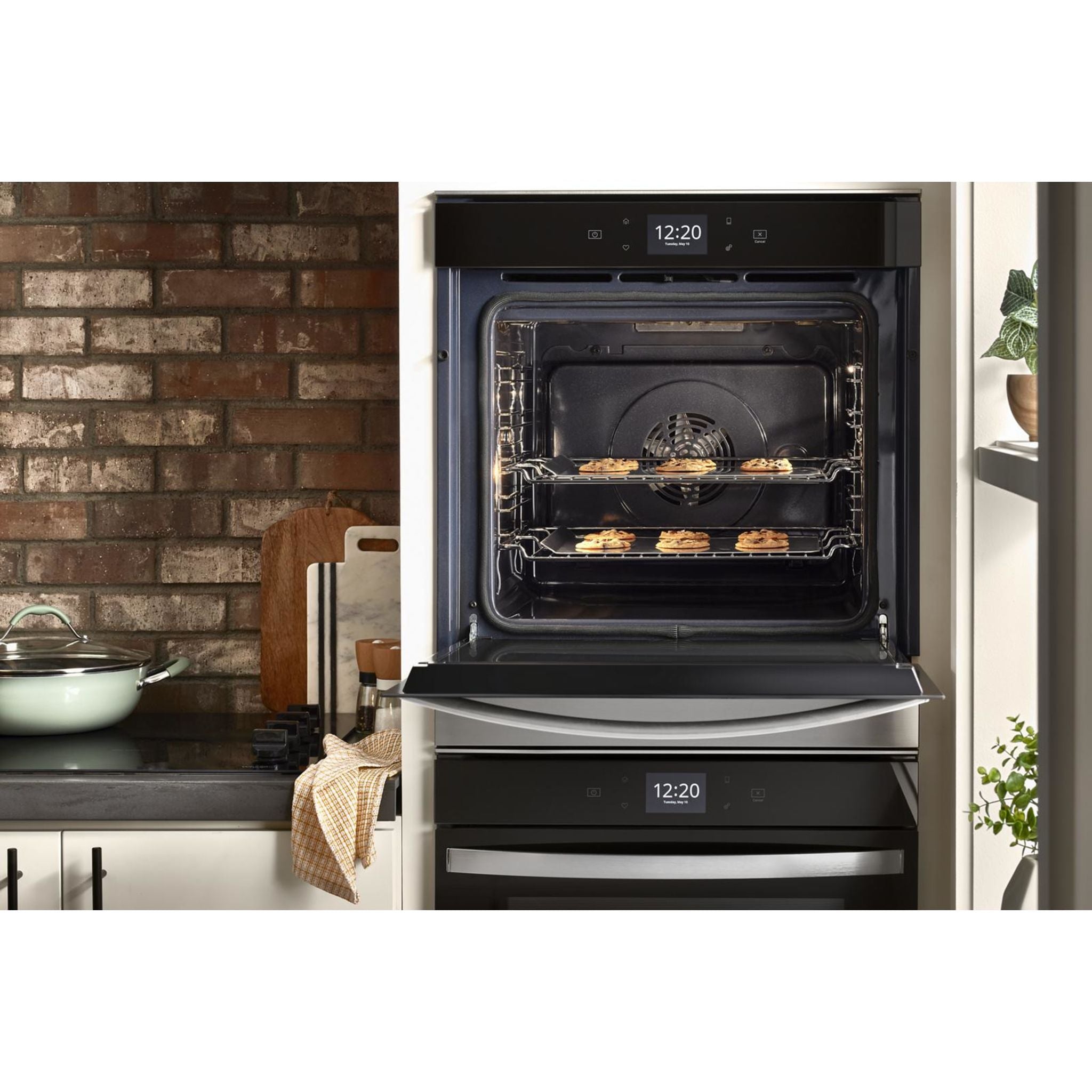 Whirlpool 24 Inch Double Wall Oven with Fingerprint Resistant Stainless Steel (Model WOD52ES4MZ) - Perfect for Modern Kitchens, Baking, and Family Cooking