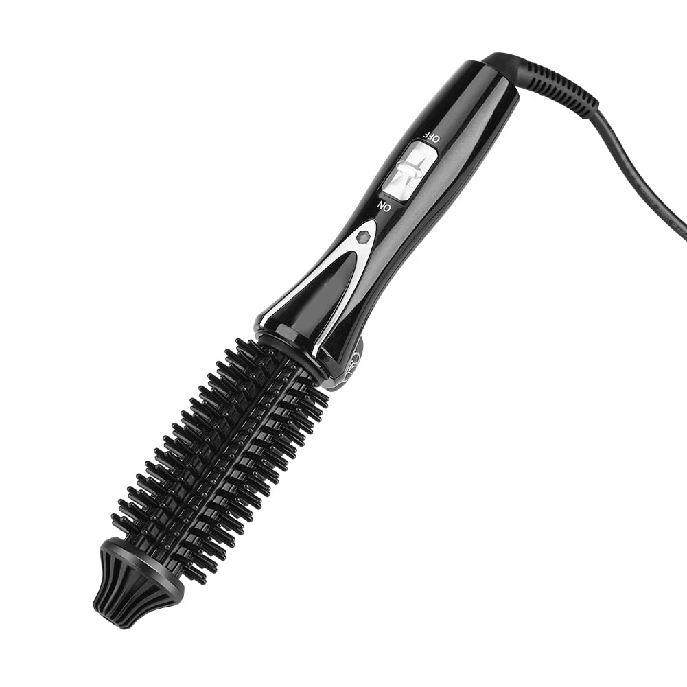 Heat Styling Curling Brush - Foldable Travel Hair Curler with Auto Shutoff for Home & Salon Use