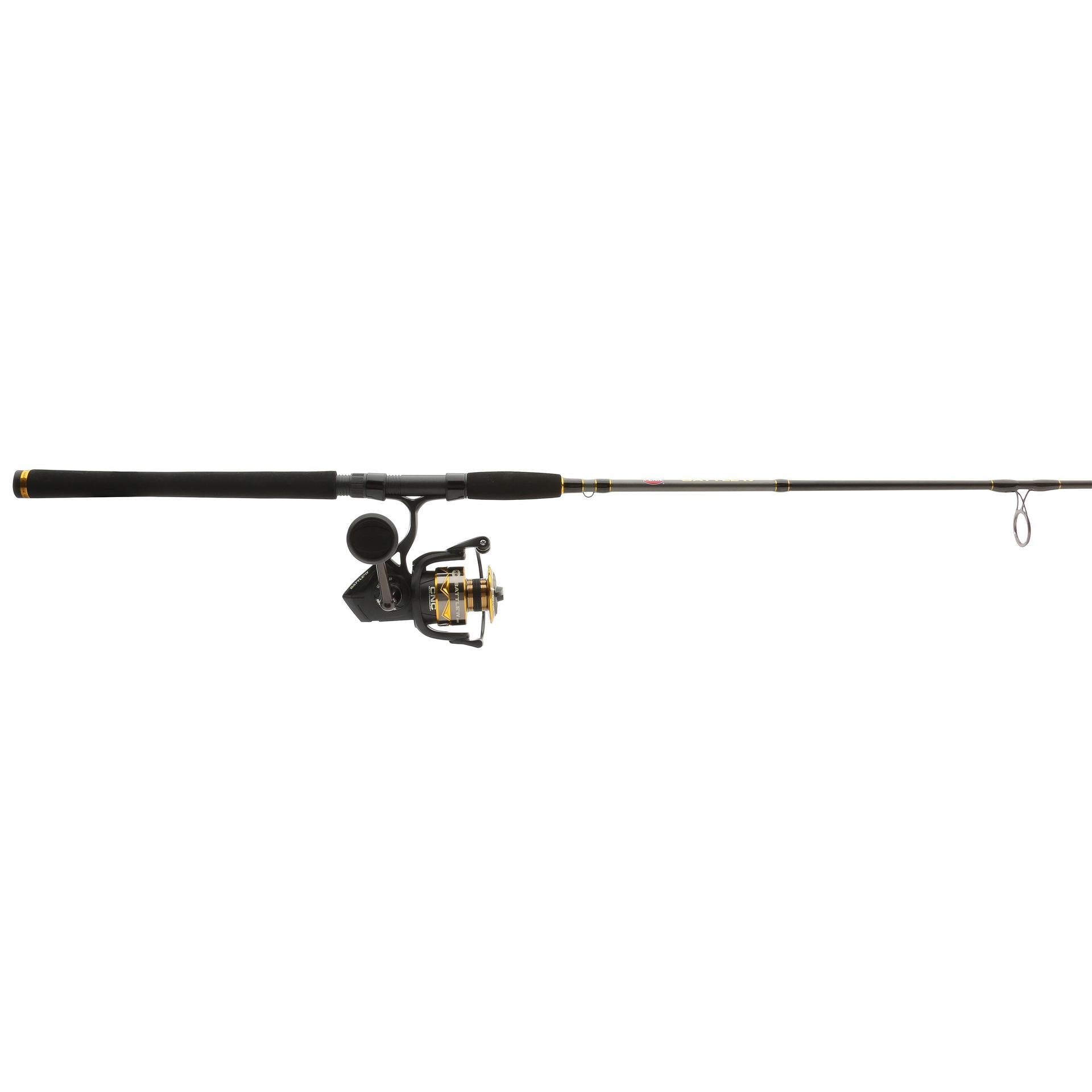Battle IV Spinning Rod and Reel Combo - Premium Fishing Gear for Freshwater & Saltwater Anglers - Perfect for Bass, Trout, and Walleye Fishing