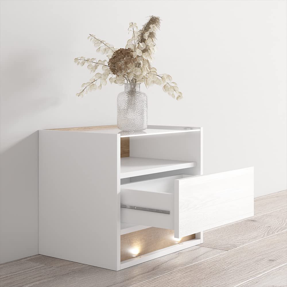Modern Nightstand with Storage Drawer - 22