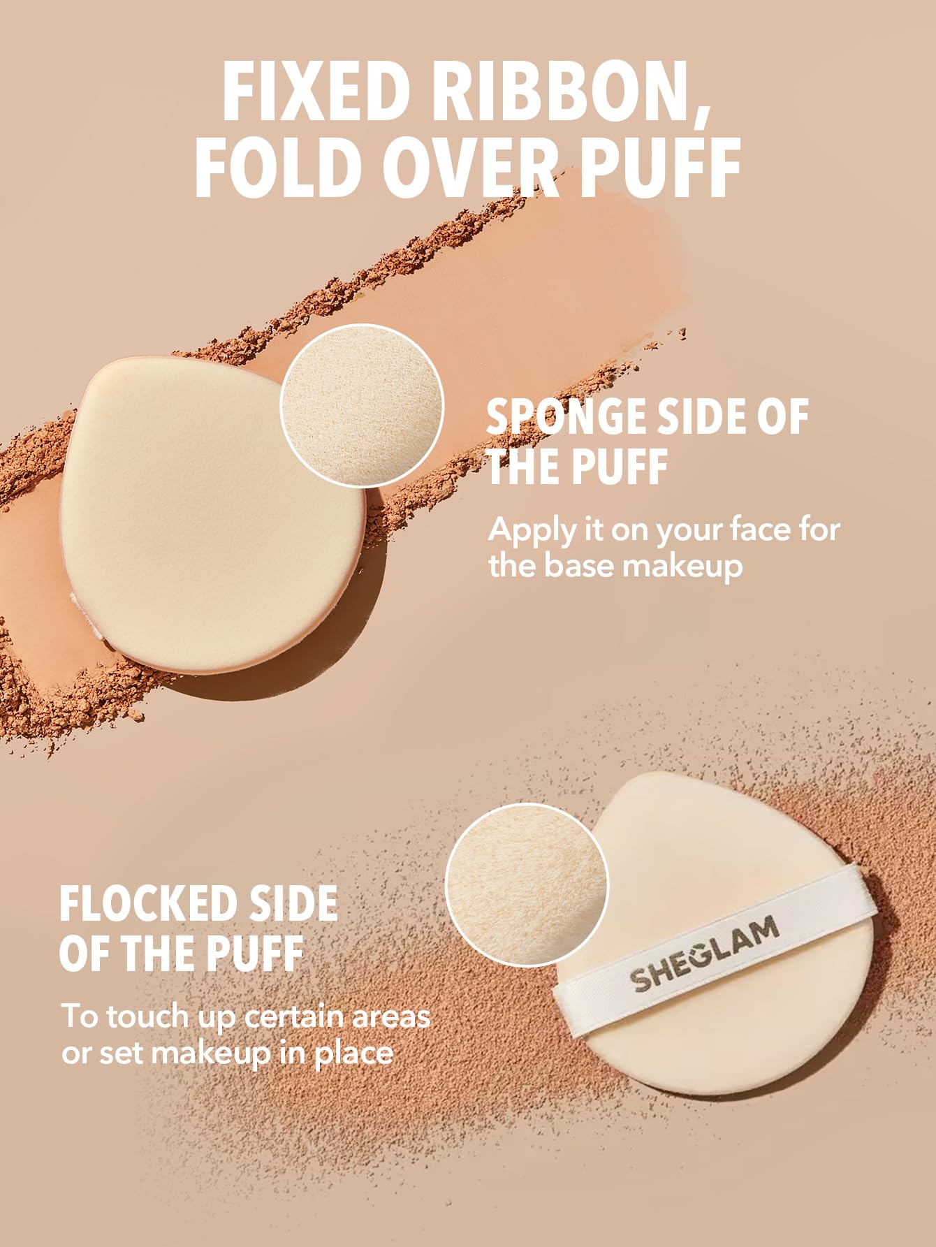 SHEGLAM Skin-Focus Full Coverage Pressed Powder Foundation - Oil Control, Lightweight, Long-Lasting Makeup (Almond) for Flawless Matte Finish | Perfect for Oily Skin & Everyday Wear