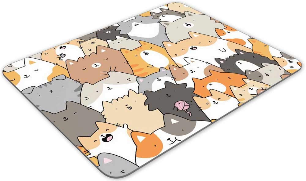 Premium Gaming Mouse Pad with Cartoon Animal Designs - 9.84