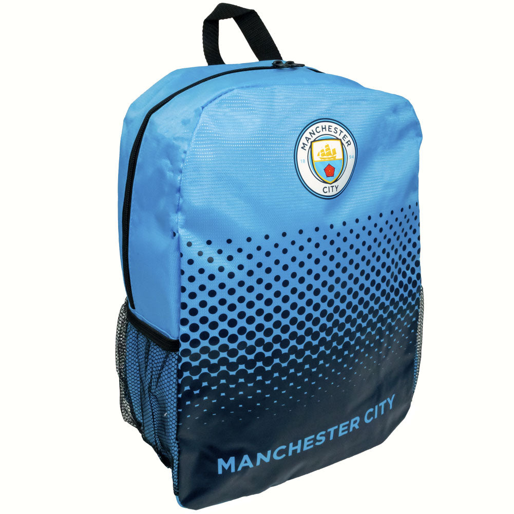 Manchester City FC Backpack - Waterproof Laptop Backpack for Men & Women - Perfect for School, Travel, and Work