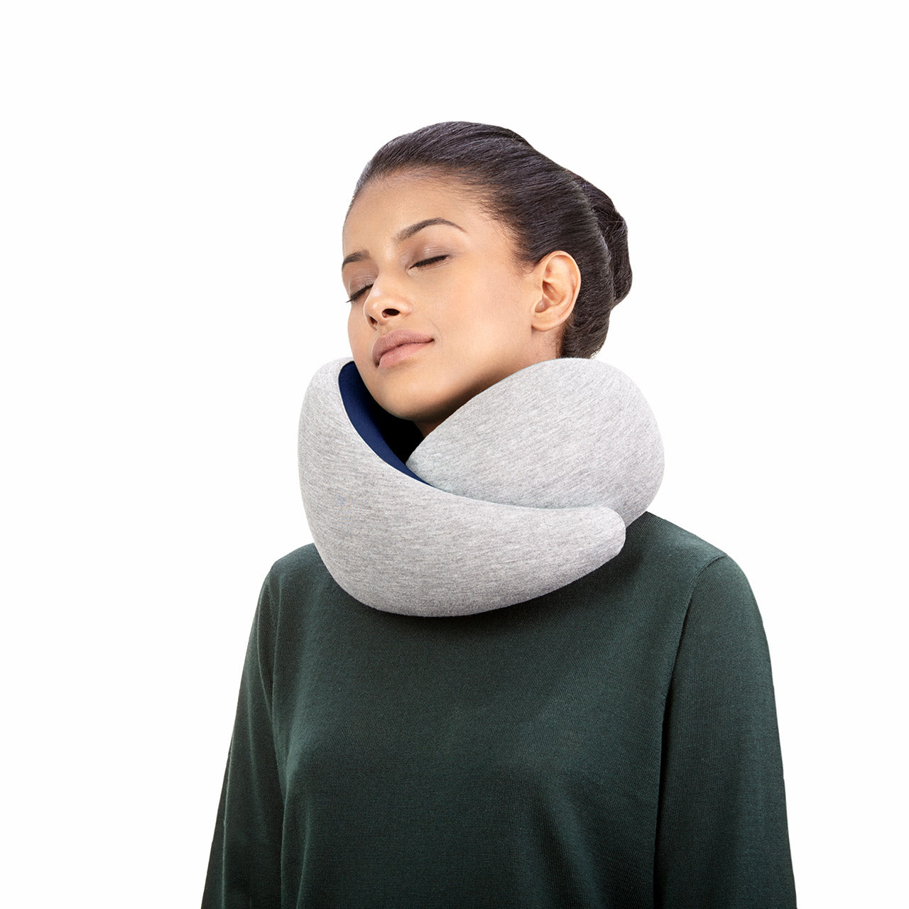 Ostrichpillow Go Neck Pillow - Travel & Nap Support for Office, Airplane & Car - Ergonomic Comfort for Neck Pain Relief & Better Sleep