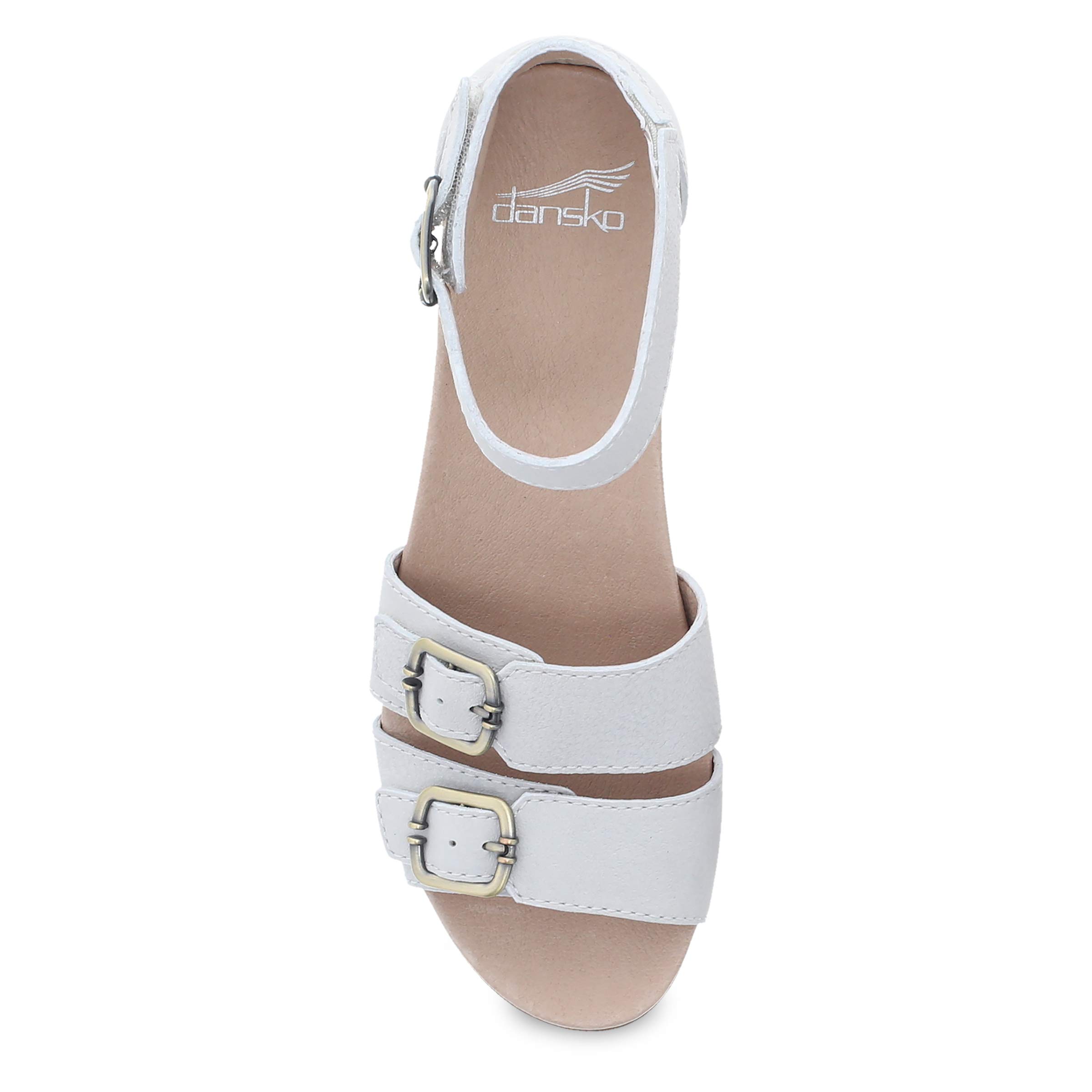 Dansko Women's Astrid Wedge Comfort Sandals - Breathable Leather Summer Sandals with Arch Support for Walking, Travel & Casual Wear