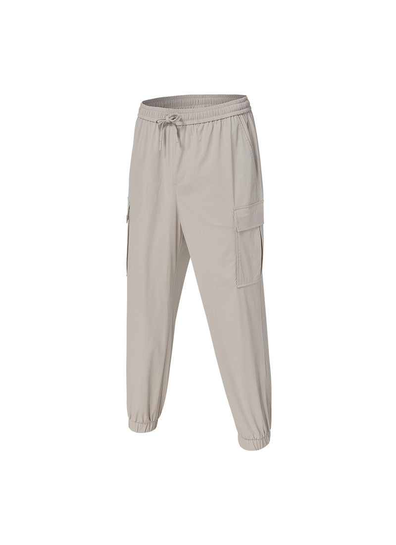 Elastic Loose Fit Cargo Jogger Pants for Men - Comfortable Stretch Workout & Casual Pants with Multiple Pockets | Perfect for Gym, Running, Hiking and Everyday Wear