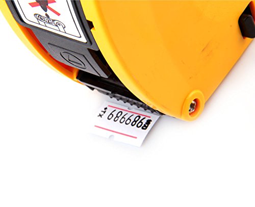 Gracetop MX5500 8-Digit Commercial Labeling Gun with 1 Roll of Labels & 1 Ink Refill (Yellow) - Perfect for Retail Price Tagging, Inventory Management & Warehouse Organization