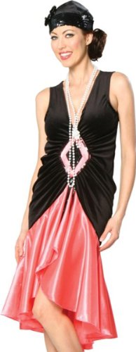 Elegant Coral Costume for Women - 1920s Flapper Dress Gatsby Party Outfit | Perfect for Halloween, Themed Parties & Vintage Events