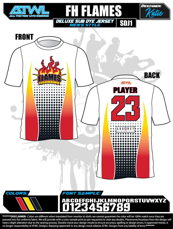 Fishhawk Fall League Men's Sublimated Basketball Jerseys - Breathable & Lightweight for Game Day & Team Sports