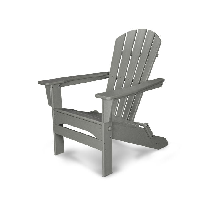 POLYWOOD Palm Coast Folding Adirondack Chair - Outdoor Patio Furniture, Weather-Resistant & Durable - Perfect for Poolside, Beach, Deck, and Garden Relaxation
