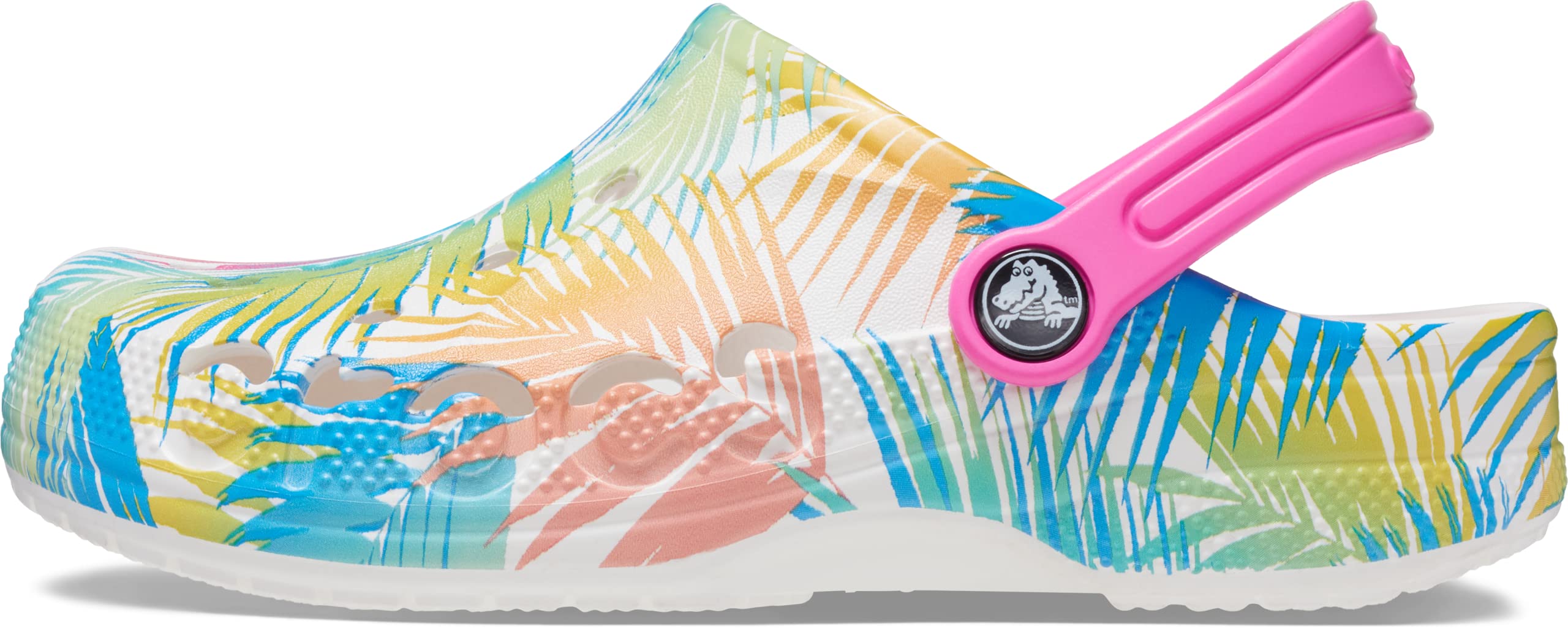 Crocs Unisex-Child Baya Graphic Tie-Dye Clogs - Comfortable Kids Water Shoes for Beach, Pool & Outdoor Play