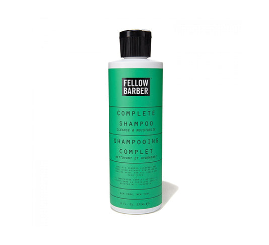 Fellow Barber Complete Shampoo for Men - Natural Hair Care & Scalp Treatment - Daily Use, Salon Quality, Sulfate-Free Formula for Healthy Hair - Perfect for Home & Professional Grooming