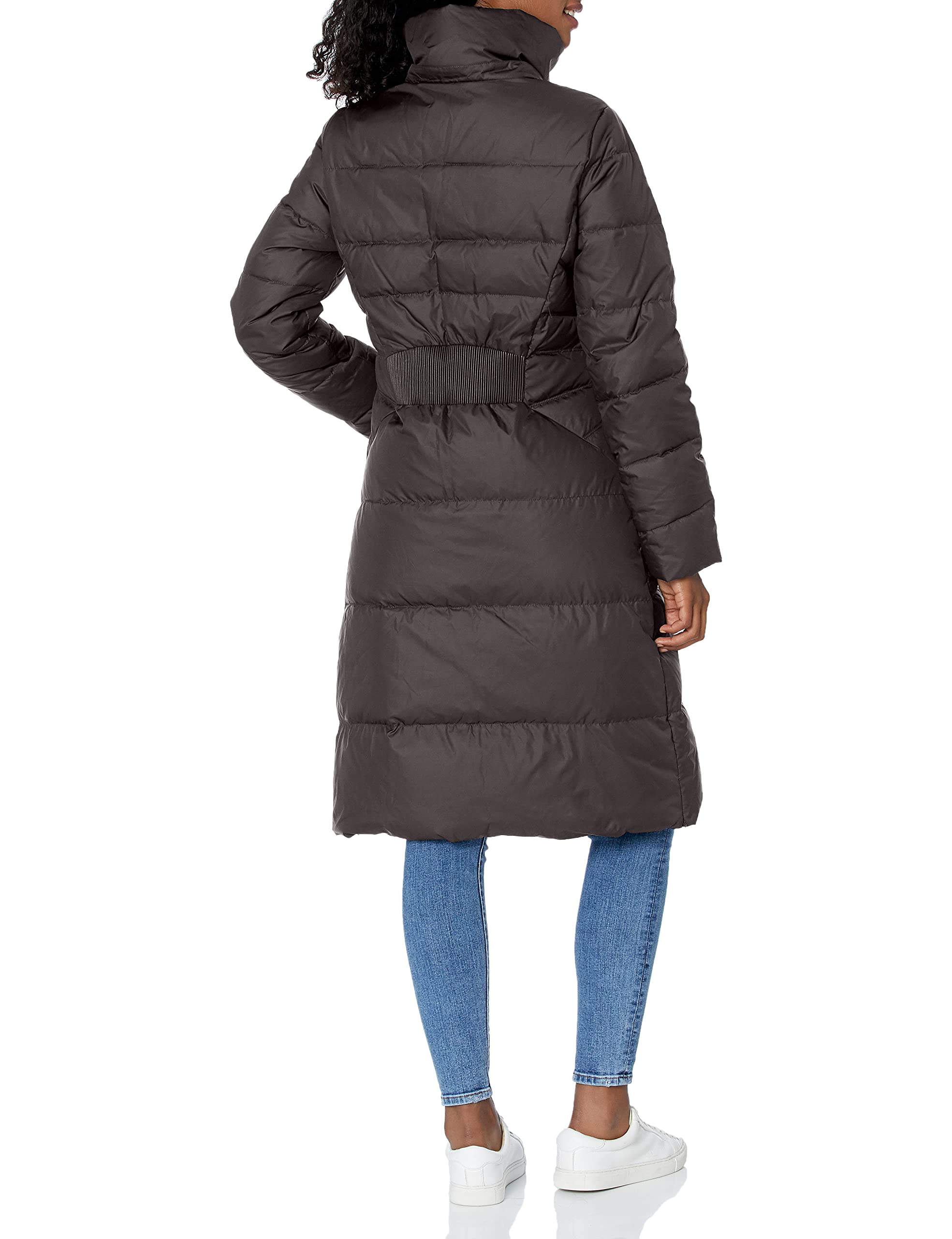Cole Haan Women's Essential Down Coat with Faux Fur Trim Hood - Warm Winter Jacket for Cold Weather, Outdoor Activities & Daily Commute