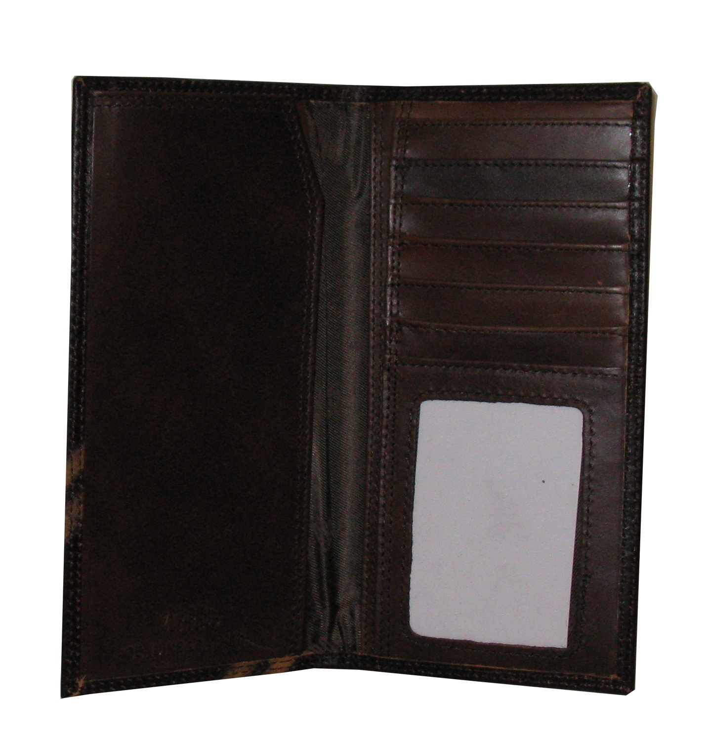 Arkansas Genuine Leather Long Roper Wallet with Camo Design - Durable Cowhide Bifold Wallet for Men - Perfect for Outdoor Adventures, Rodeo Events & Everyday Carry