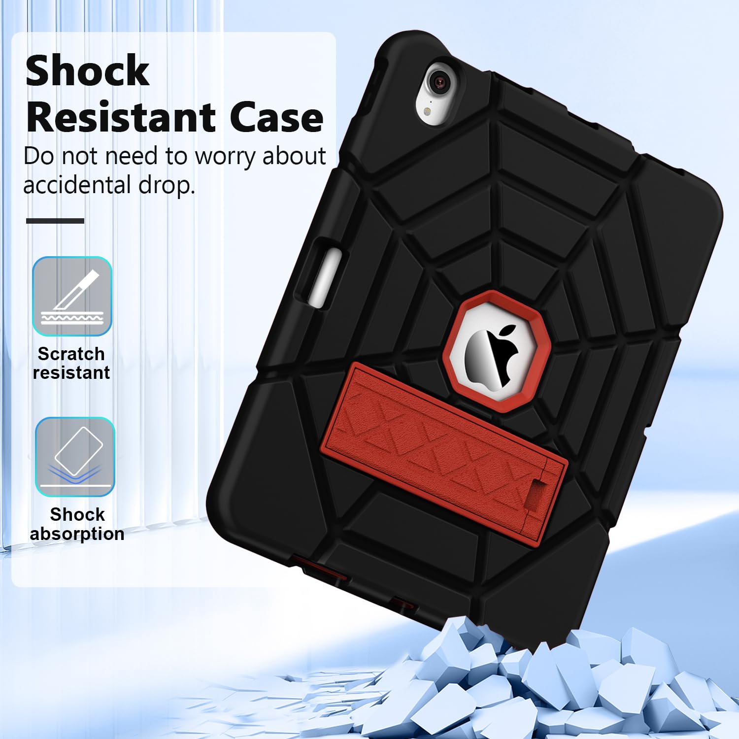 Grifobes Heavy Duty Protective Case for iPad Air 11 inch (M3/M2) 2025/2024 & iPad Air 5th/4th Gen 10.9
