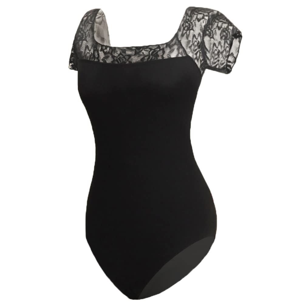 ROYAL SMEELA Women's Ballet Leotard - Short Sleeve Dance Bodysuit for Ballet, Gymnastics & Yoga - Comfortable Stretch Fabric for Adult Dancewear & Performance