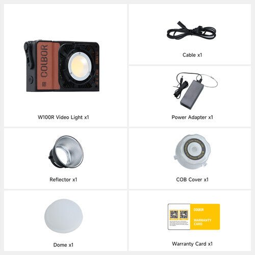 COLBOR W100R Portable RGB LED Monolight - Professional Photography Lighting for Studio, YouTube & Outdoor Shooting