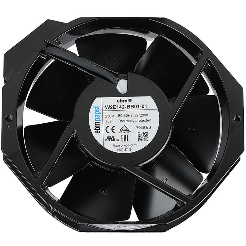 W2E142-BB01-01 Replacement Cooling Fan 7056ES 230V 27/28W 17238 - High Performance Industrial Fan for HVAC, Server Racks & Electronics Cooling