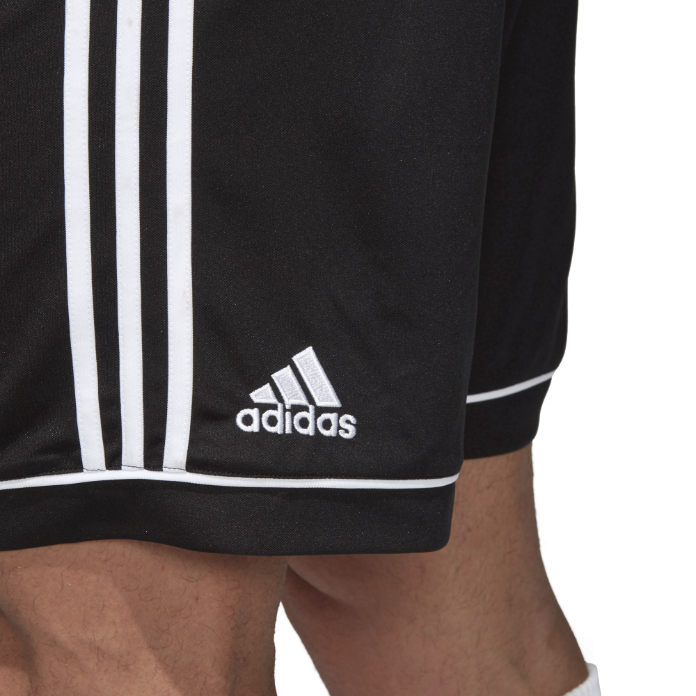 Adidas Youth Squadra 17 Soccer Shorts - Black/White - Breathable Athletic Shorts for Boys - Perfect for Training, Games & Casual Wear