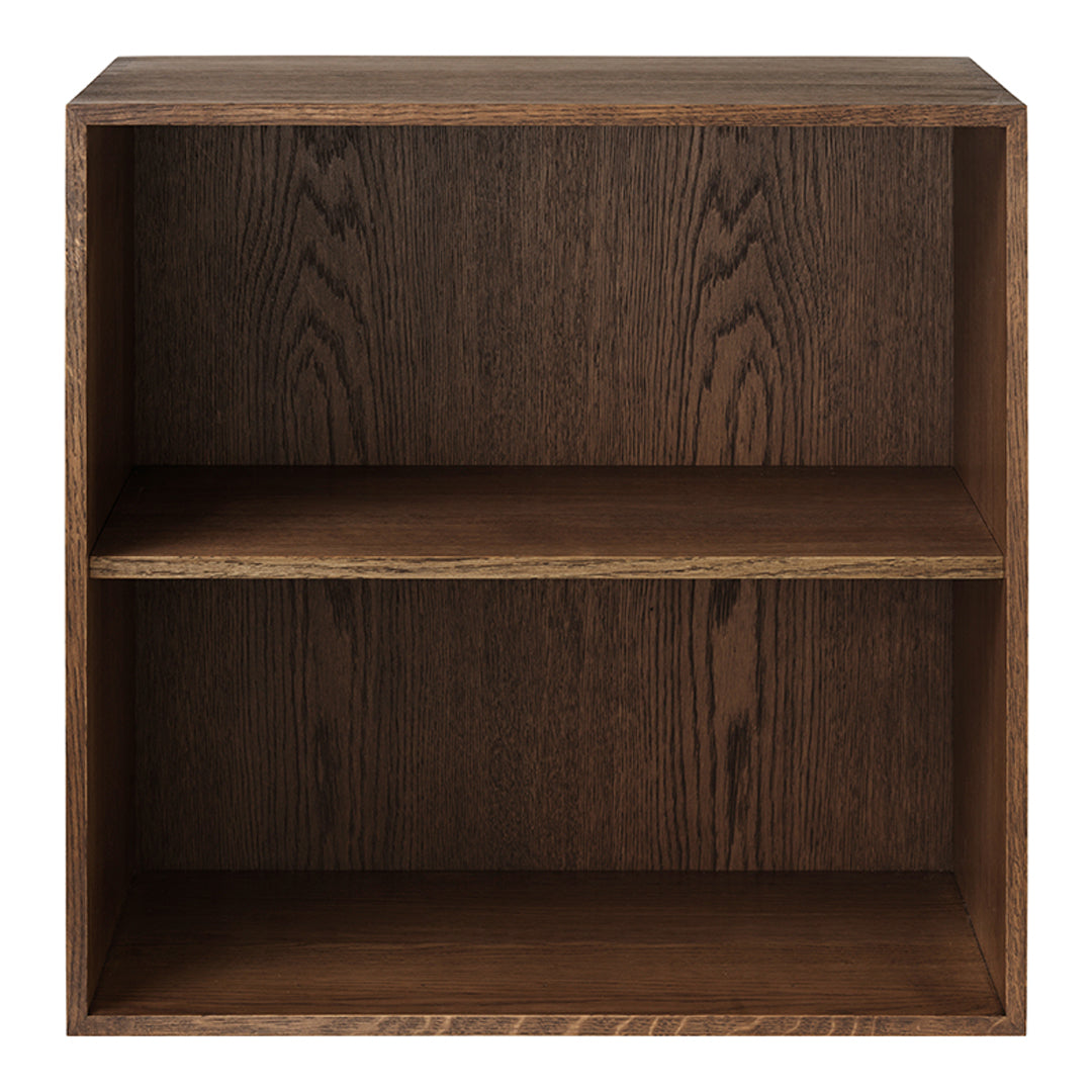 FK631110 Deep Bookcase with 2 Shelves - Modern Wooden Storage Shelf for Living Room, Office & Bedroom - Perfect for Organizing Books, Decor & Essentials
