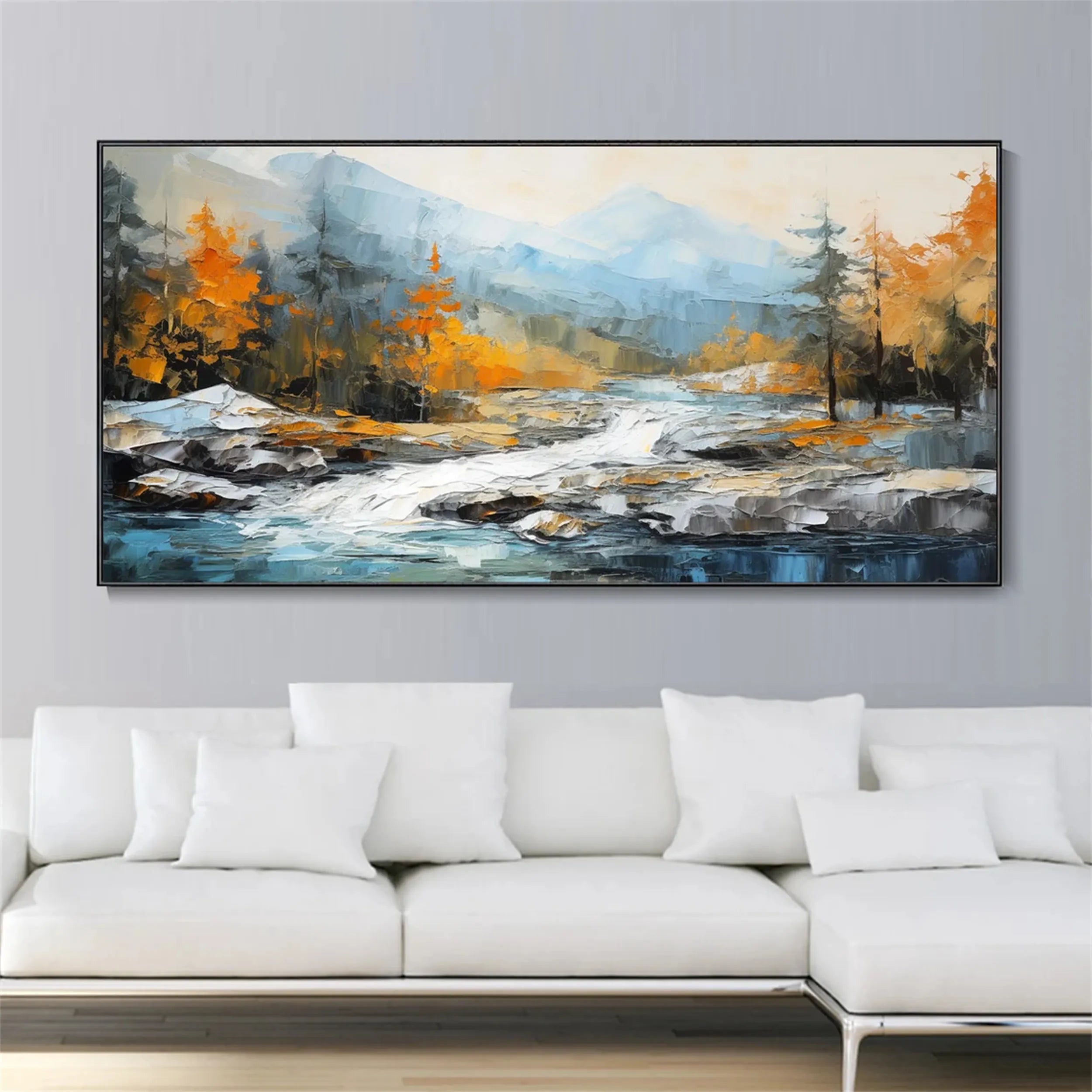 Beautiful Flower and Tree Painting #FT058 - Perfect for Home Decor, Wall Art, and Office Interior Design