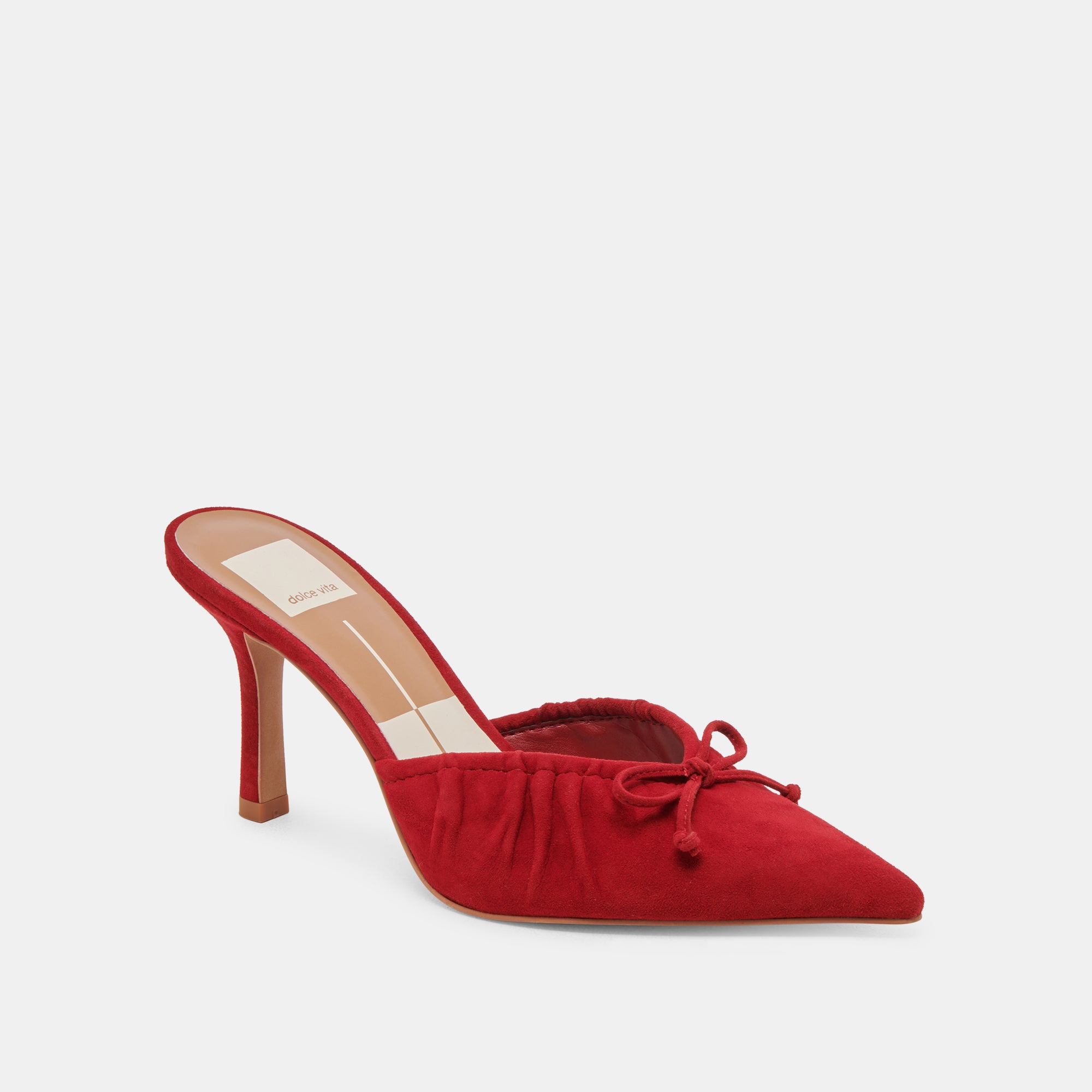 KAIRI Women's High Heels - Crimson Suede Pumps for Party, Wedding & Evening Wear | Comfortable & Stylish Dress Shoes for Women