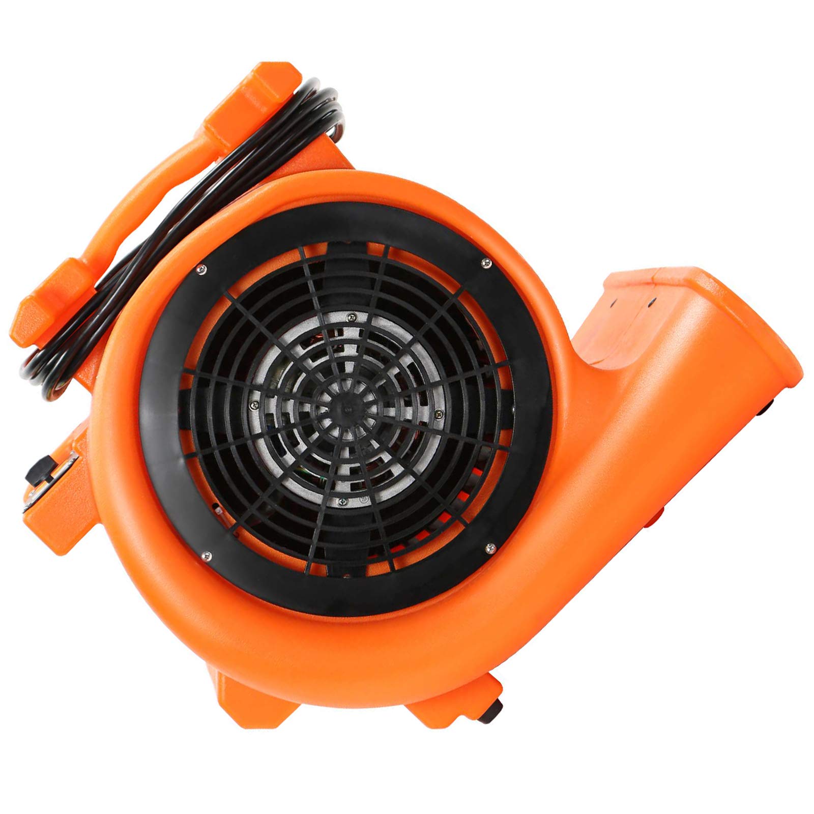 Dryser 12pk 1HP Industrial Air Mover - 3-Speed Stackable Carpet Dryer & Floor Blower Fan (Orange) - Perfect for Water Damage Restoration, Flood Cleanup, and Quick Drying of Carpets, Floors & Construction Sites