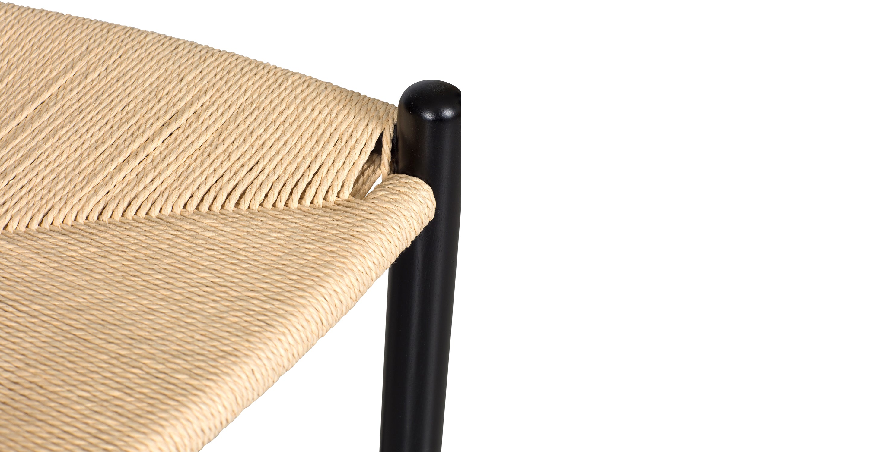 Modern Weave Counter Stool - Stylish Bar Stool for Kitchen Island, Breakfast Nook & Home Decor - Comfortable Rattan Seat with Sturdy Metal Frame - Perfect for Dining, Entertaining & Small Spaces