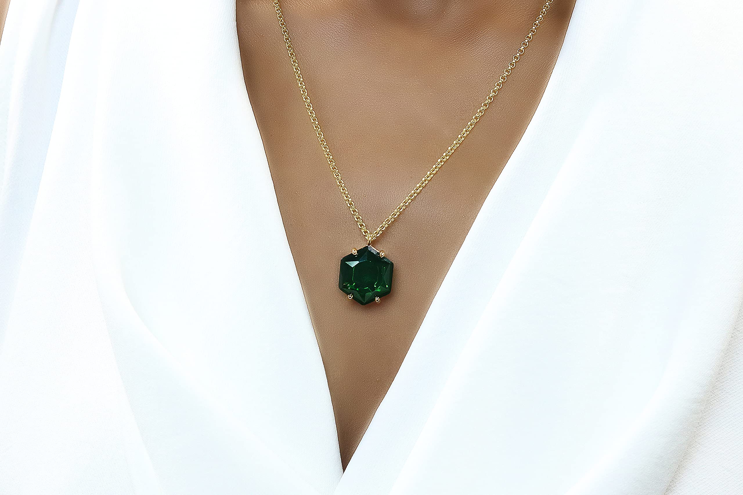 Handmade Peridot Necklace - Sterling Silver Statement Pendant Jewelry, August Birthstone Gift with Elegant Box | Perfect for Birthdays, Anniversaries & Special Occasions