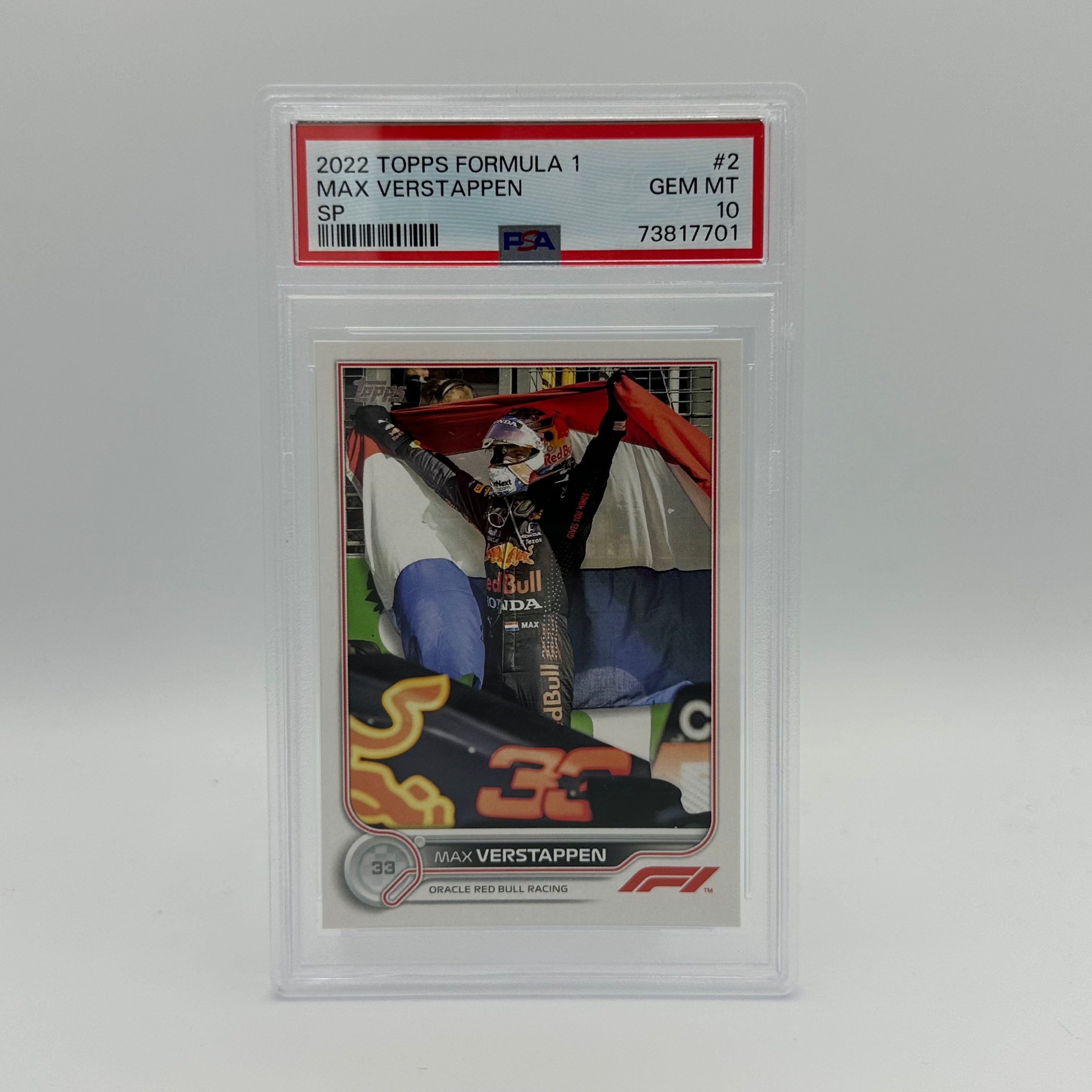 PSA 10 MAX VERSTAPPEN #2 SP Trading Card - 2023 F1 World Champion Collectible - Perfect for Sports Memorabilia Collections & Racing Fans Display