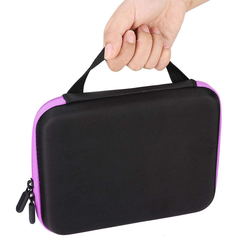63-Slot Essential Oil Storage Bag - Portable Aromatherapy Organizer Case Box (Purple) | Perfect for Travel, Home & Professional Aromatherapy Use