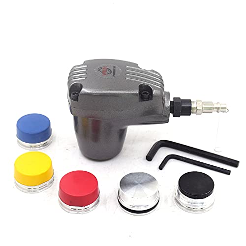 Pneumatic Automatic Air Hammer Scaler - Handheld Air Chipping Hammer Tool with 5 Tips for Pressure Rubber & Car Tire Repair | Ideal for Automotive Maintenance, Metal Descaling & Industrial Cleaning
