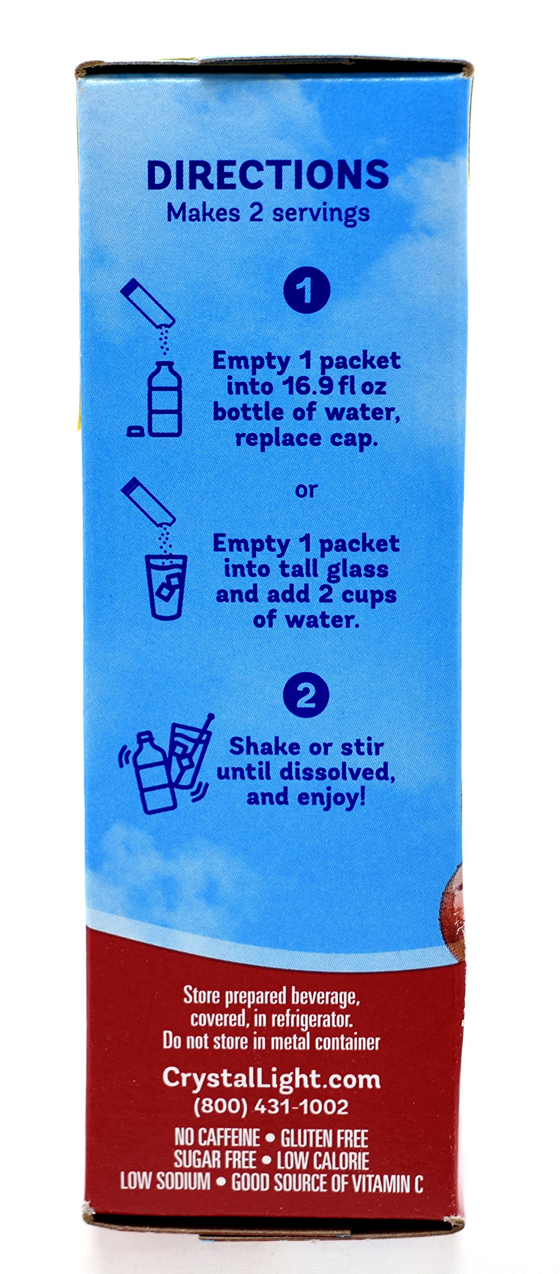 Crystal Light On The Go Cherry Pomegranate Sugar Free Drink Mix Packets - 10 Count (Pack of 40) - Low Calorie Powdered Beverage for Travel, Gym & Office Hydration