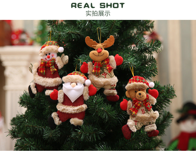 12pcs Dancing Santa Claus Ornaments - Funny Christmas Tree Decorations for Holiday Party & Home Decoration