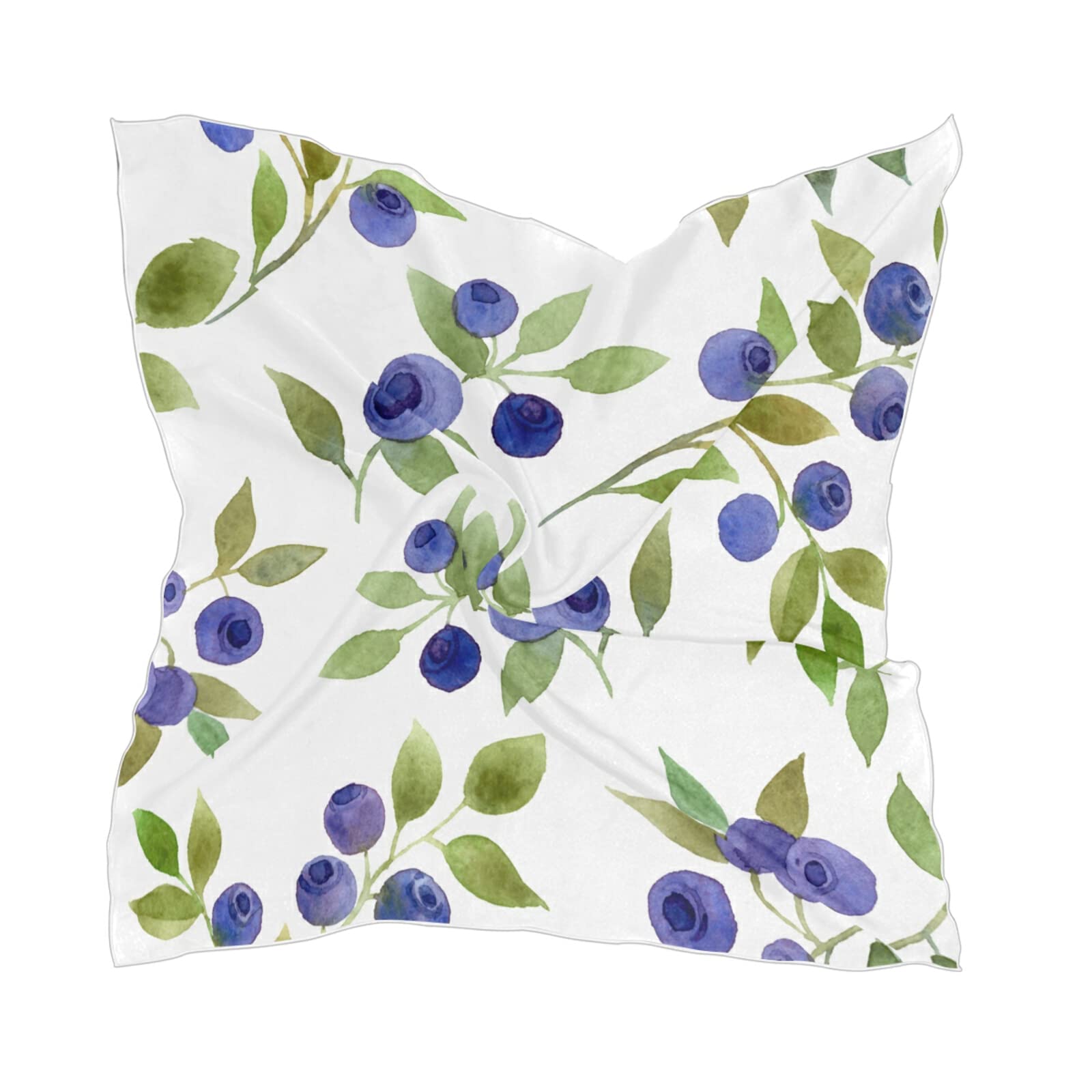 Elegant Women's Square Silk Scarf - Soft Chiffon Wrap, Neckerchief, Headscarf & Shawl Stole - Perfect for Office, Wedding & Travel Accessories