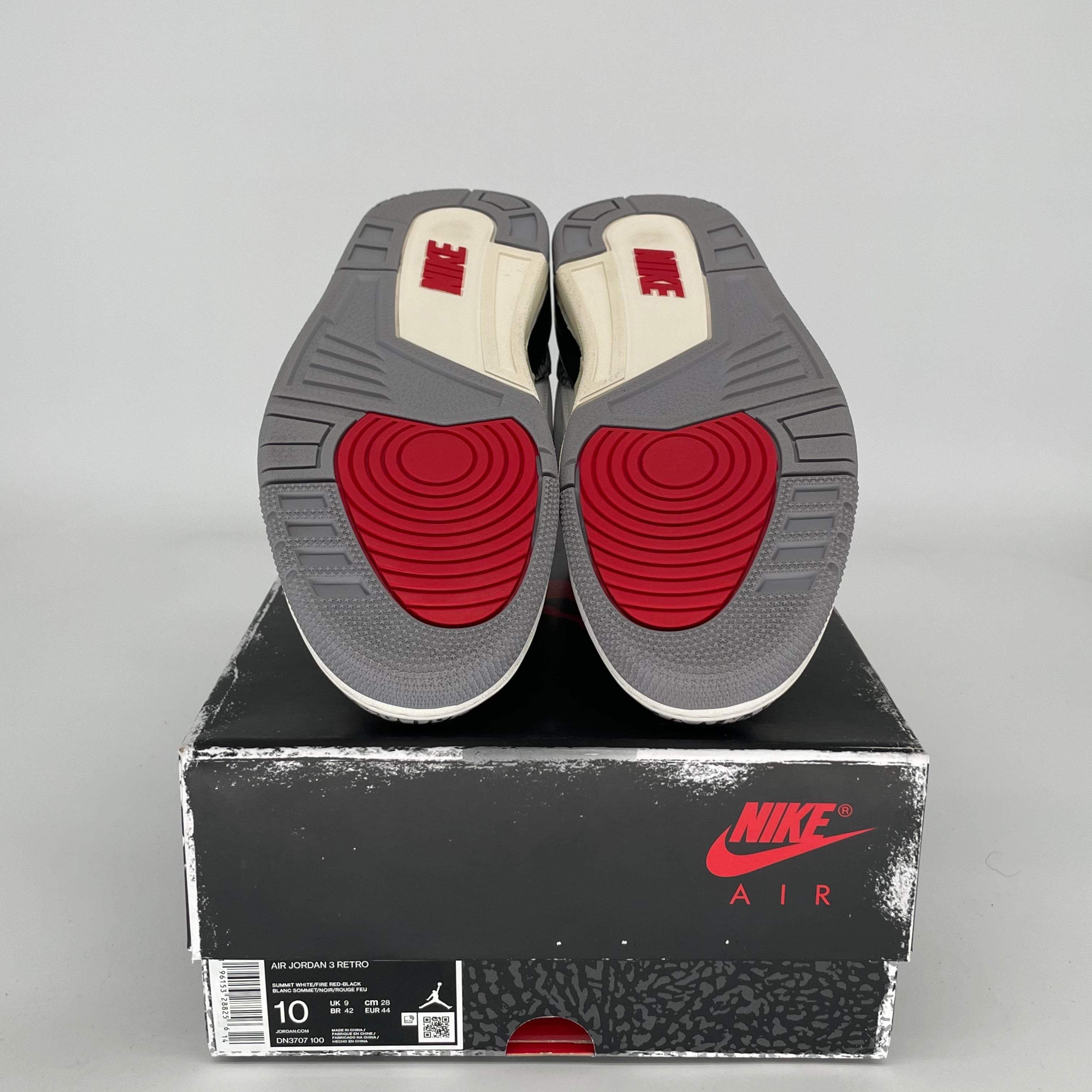 Original Air Jordan 3 White Cement Reimagined Retro Sneakers - Men's Size 10 (DN3707-100) | Authentic Basketball Shoes for Streetwear & Casual Outfits
