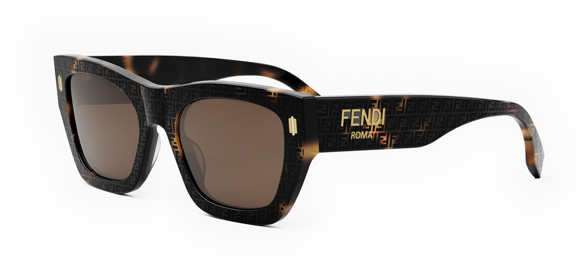 Fendi Roma FE40100I Sunglasses - Luxury Designer Shades for Women & Men - Perfect for Outdoor Activities, Travel & Fashion Accessories