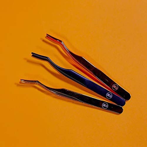 Lurella Cosmetics Rose Gold Eyelash Applicator - Professional False Eyelash Tweezers for Easy Application | Perfect for Makeup Artists, Salon Use & Home Beauty Routine