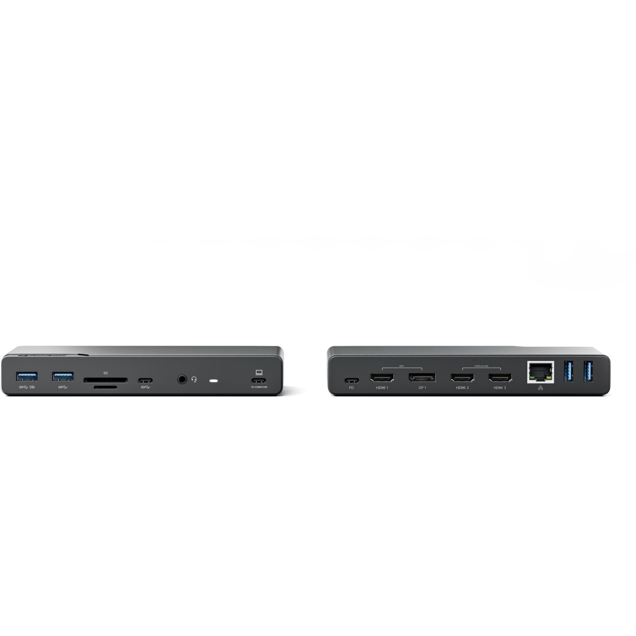 Alogic 16-in-1 Quad Display Docking Station with Power Adapter - 4K HDMI, USB-C Hub for MacBook Pro/Air, Windows Laptops - Perfect for Home Office & Multi-Monitor Workstations