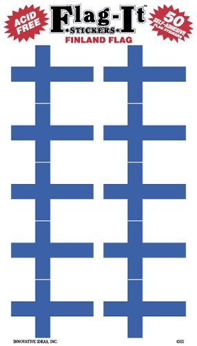 Premium Finland Flag Stickers - Waterproof & Durable Decals for Laptops, Notebooks, Cars & DIY Projects - Perfect for Home, School, Office & Travel Decor