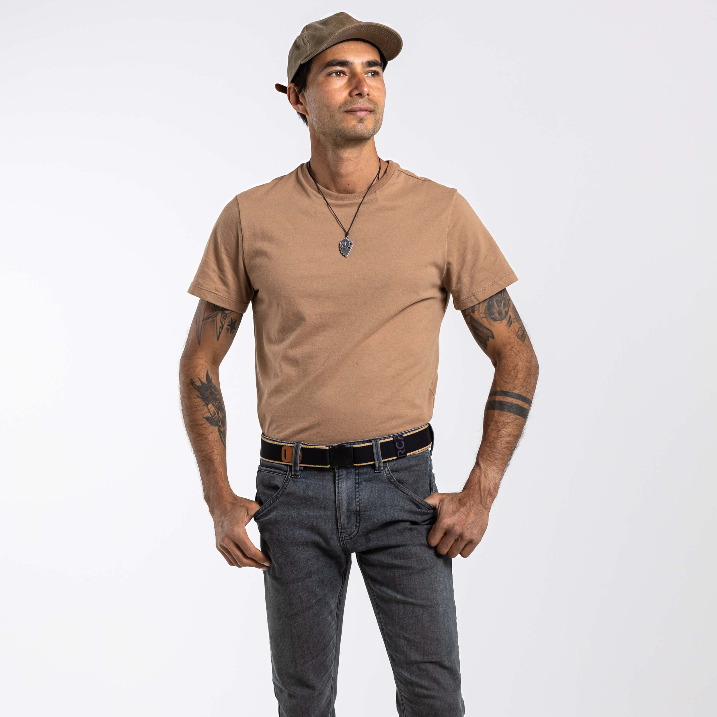 Premium Blackwood Leather Belt for Men - Stylish & Durable UA NRCRBW3 - Perfect for Business, Casual & Formal Occasions